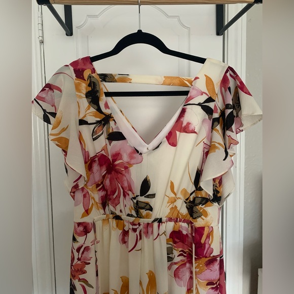 A.Byer White Floral Maxi Dress - Picture 5 of 8